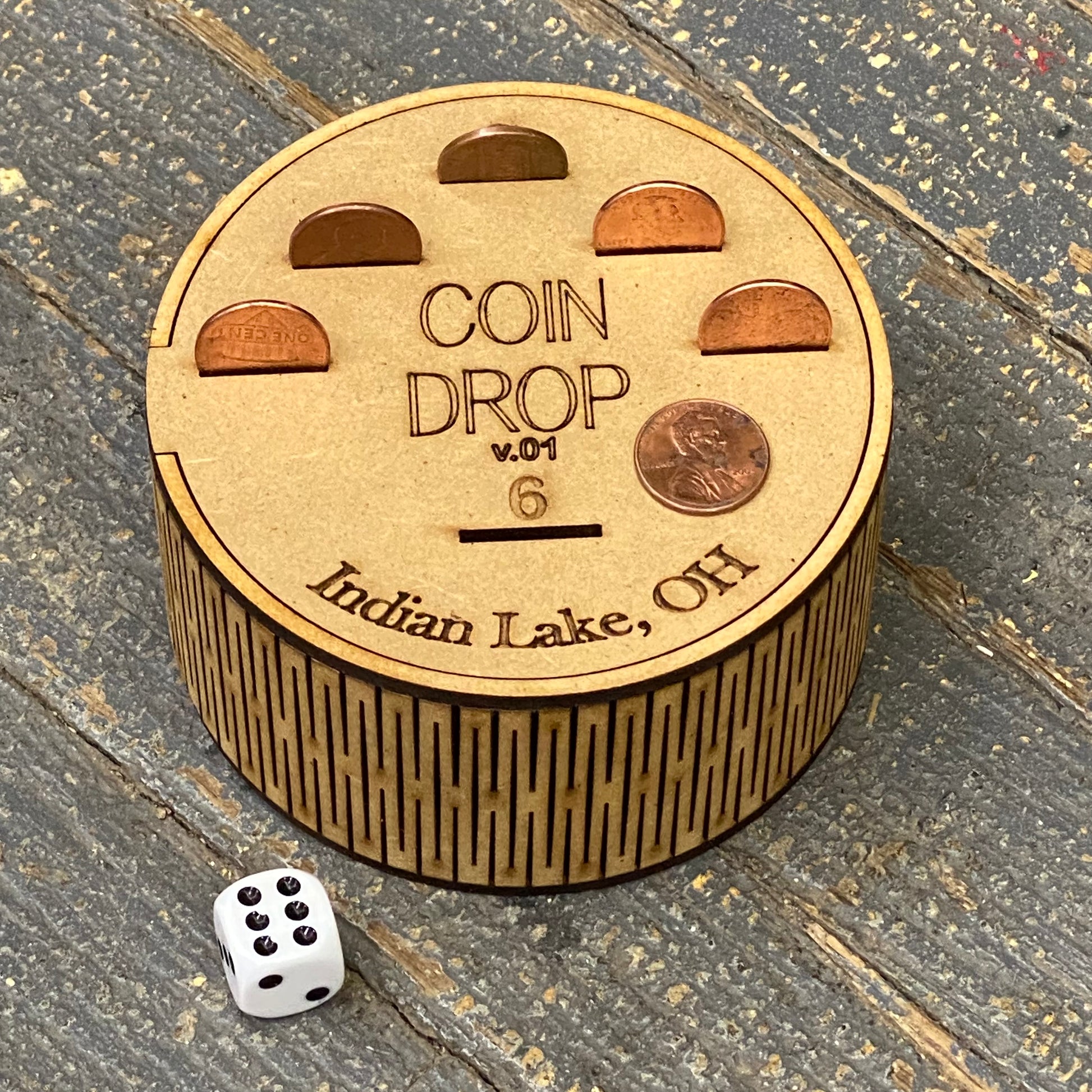 Fun Coin Drop Wooden Coin Drop Tabletop Travel Game Indian Lake – TheDepot.LakeviewOhio