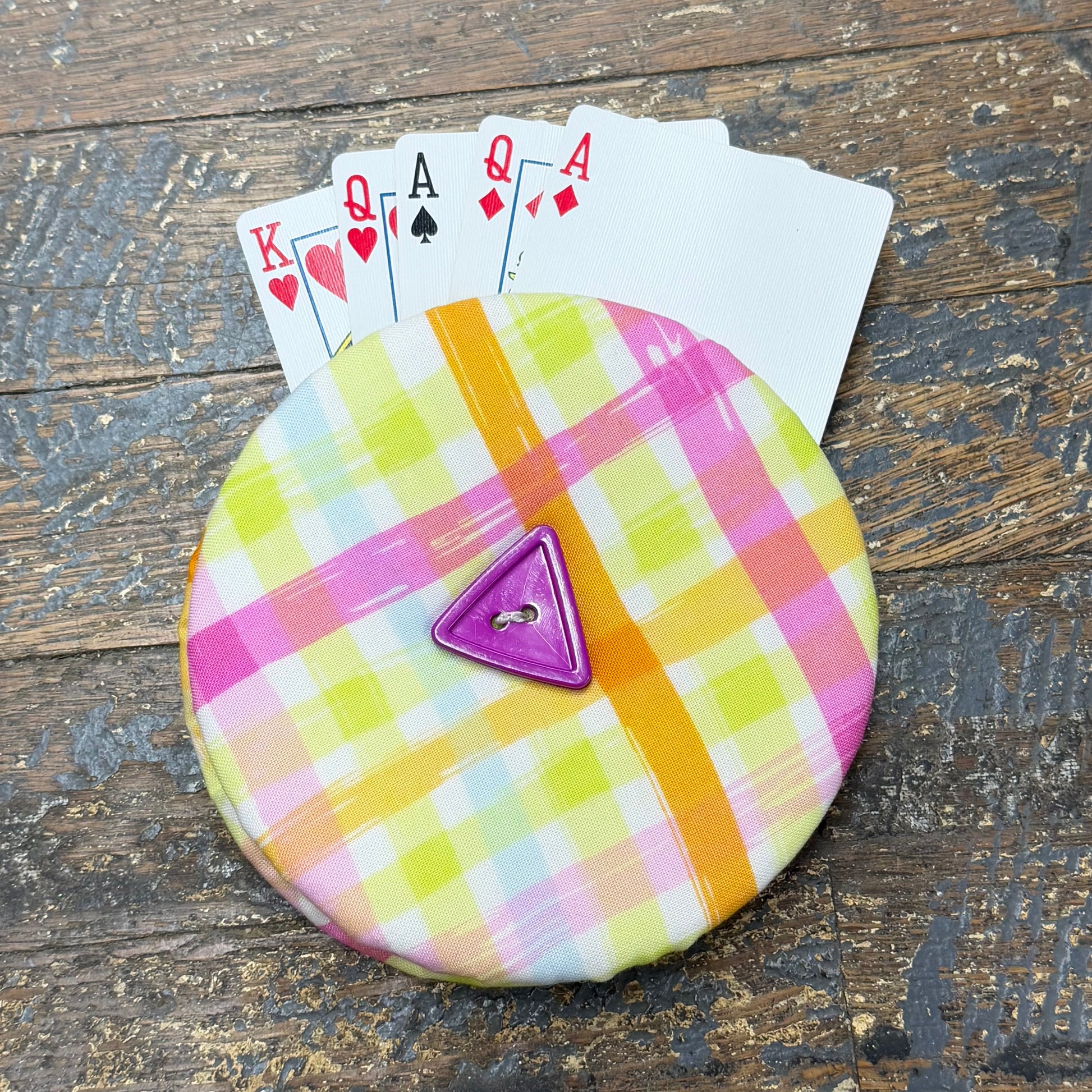 Card Game Playing Hand Card Holder Pink