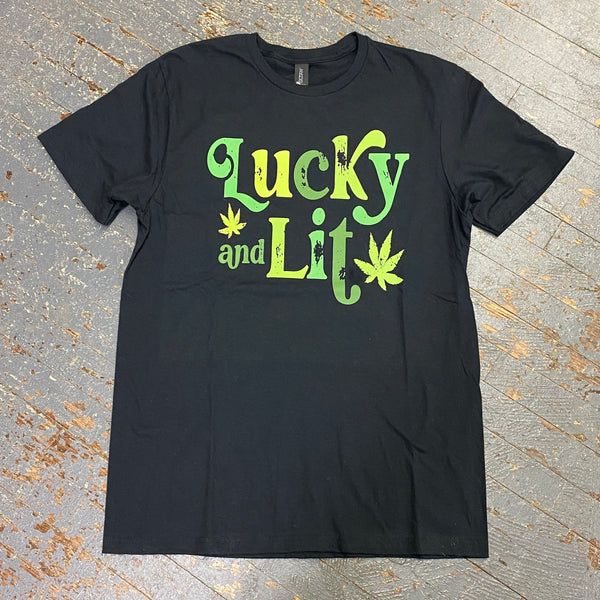 Lucky and Lit Graphic Designer Short Sleeve T-Shirt