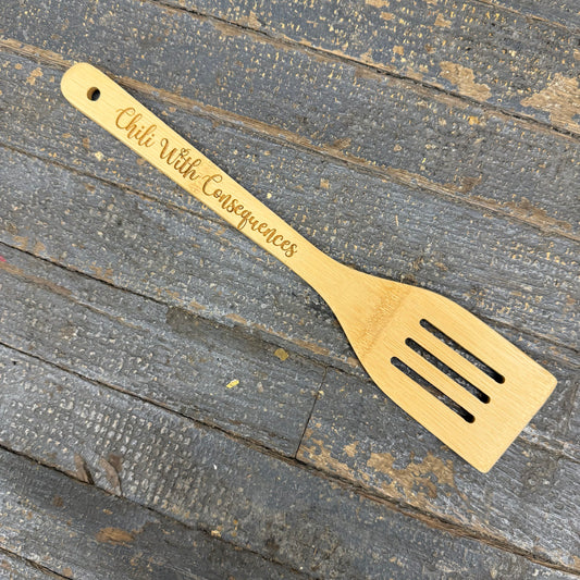 Wood Engraved Kitchen Utensil Chili Soup Spoon Chili Consequences