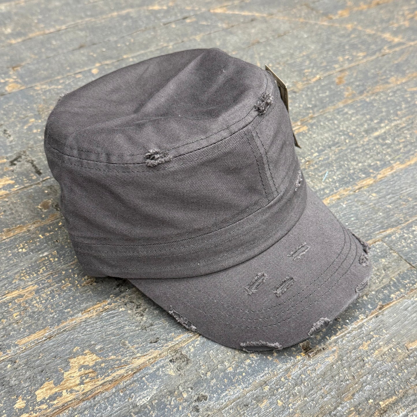 Military Cadet Cap Charcoal Grey Ball Cap