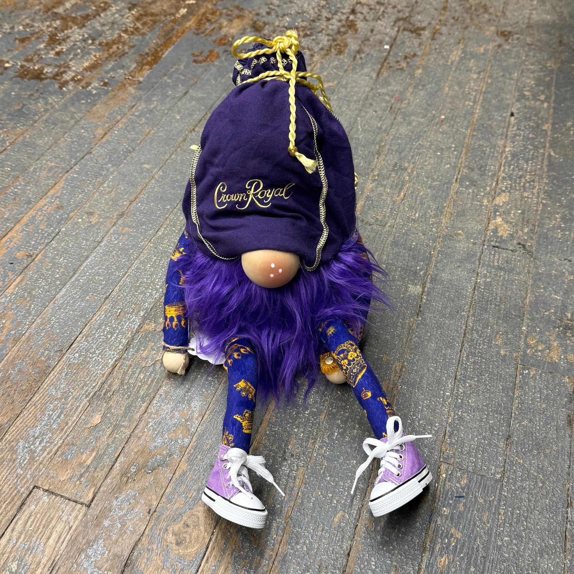 Gnome Holiday Royal Purple Crown Whisky Shoes