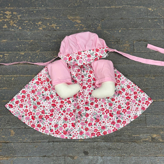 Clothes Complete Holiday Goose Outfit Red Pink Floral Flowers Dress and Hat Costume