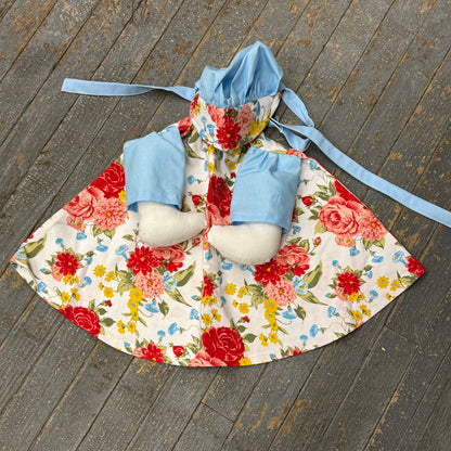 Goose Clothes Complete Holiday Goose Outfit Floral Dress and Hat Costume