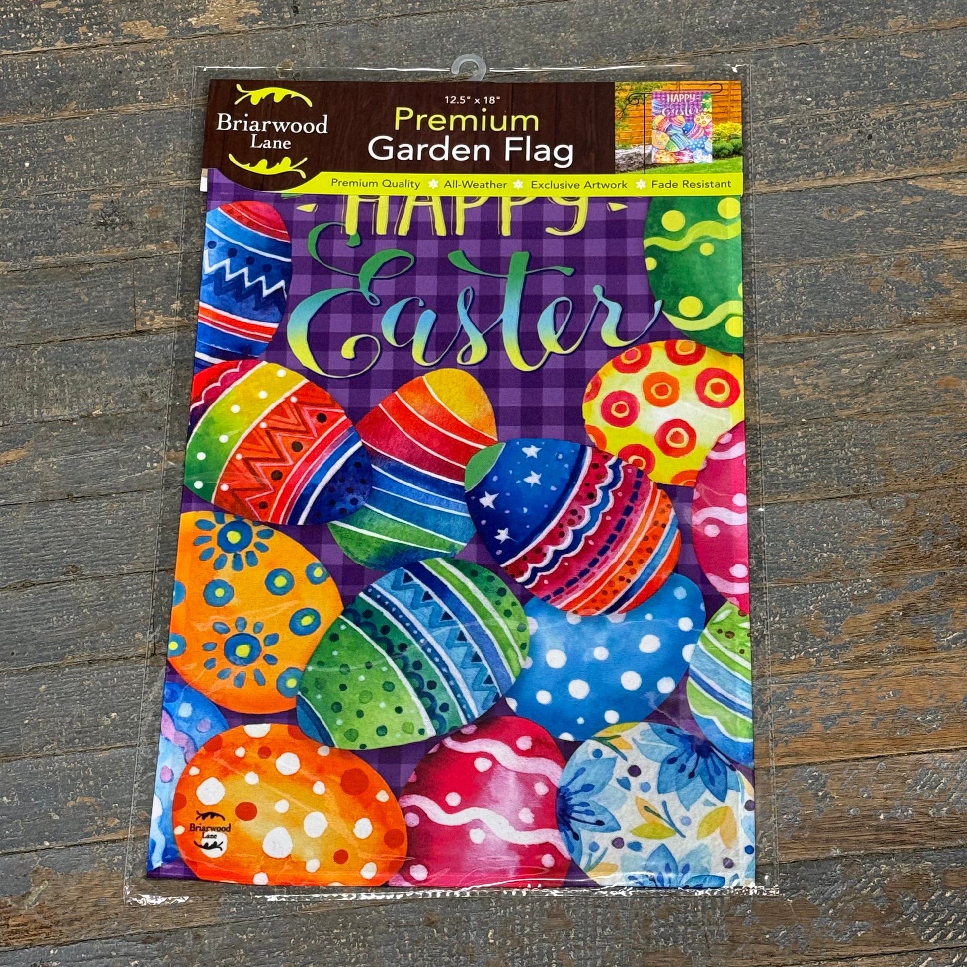 Painted Easter Eggs Holiday Garden Flag
