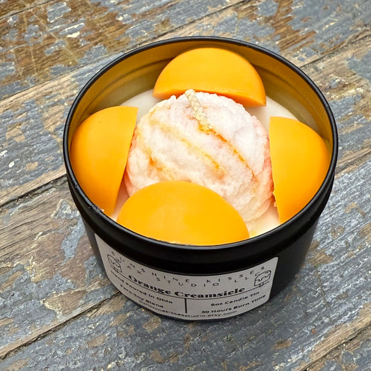 Orange Creamsicle Sunshine Kisses Melt Bar Tin Candle