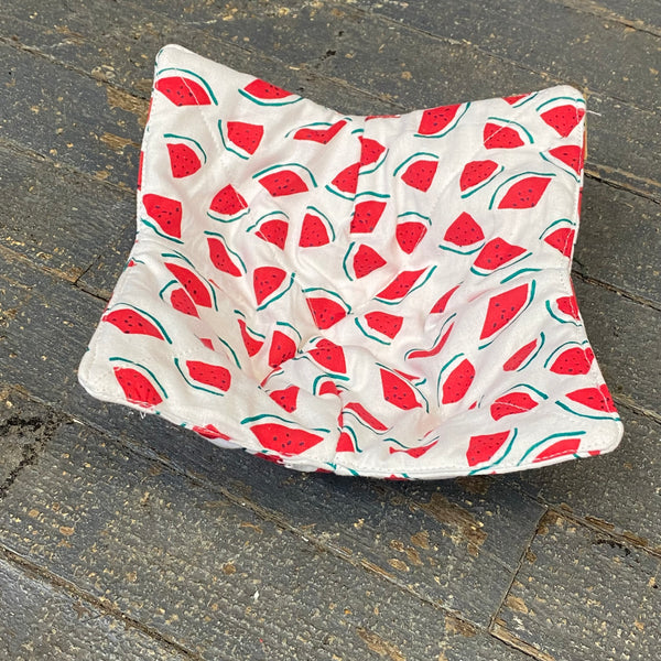 Handmade Fabric Cloth Microwave Bowl Hot Cold Pad Holder Watermelon
