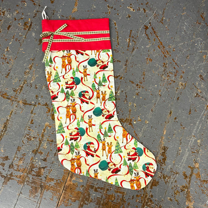 Handcrafted Holiday Stocking Reindeer