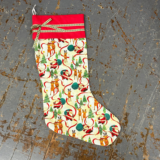 Handcrafted Holiday Stocking Reindeer