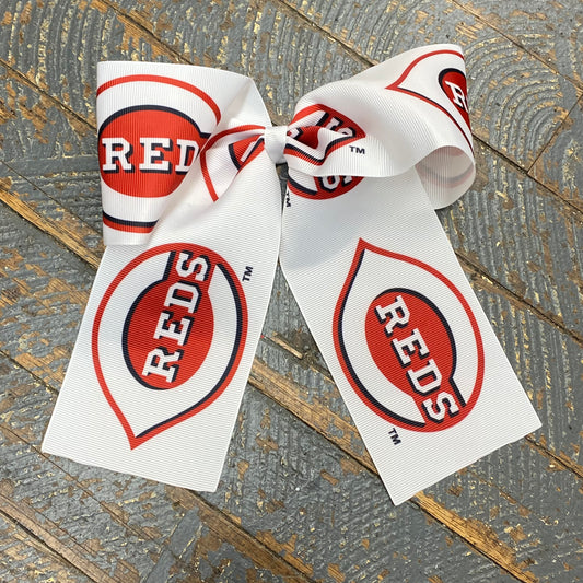 Hair Clip Ribbon Headband Cheer Team Spirit Big JoJo Bow Cincinnati Reds