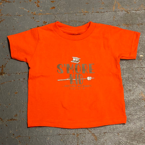 Smore Kid Indian Lake Oh Graphic Designer Short Sleeve Toddler Child T-Shirt Orange