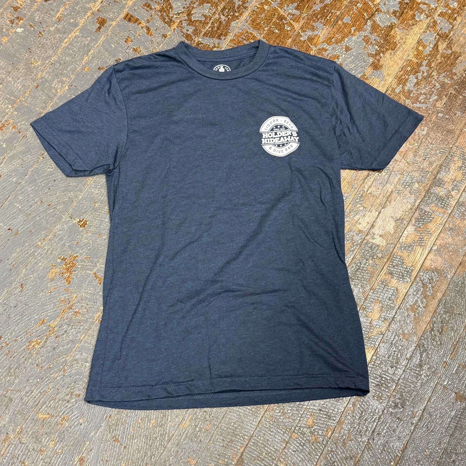 Holders Hideaway Lake Like Local Navy Short Sleeve T-Shirt Graphic Designer Tee
