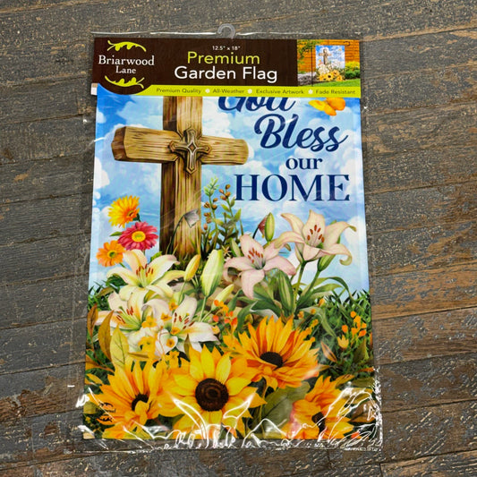 God Bless Our Home Holiday Garden Flag