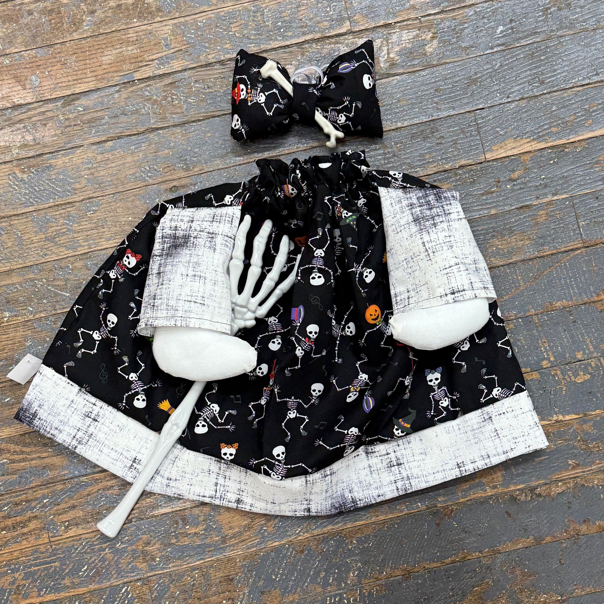 Goose Clothes Complete Holiday Goose Outfit Halloween Skeleton Dress and Hat