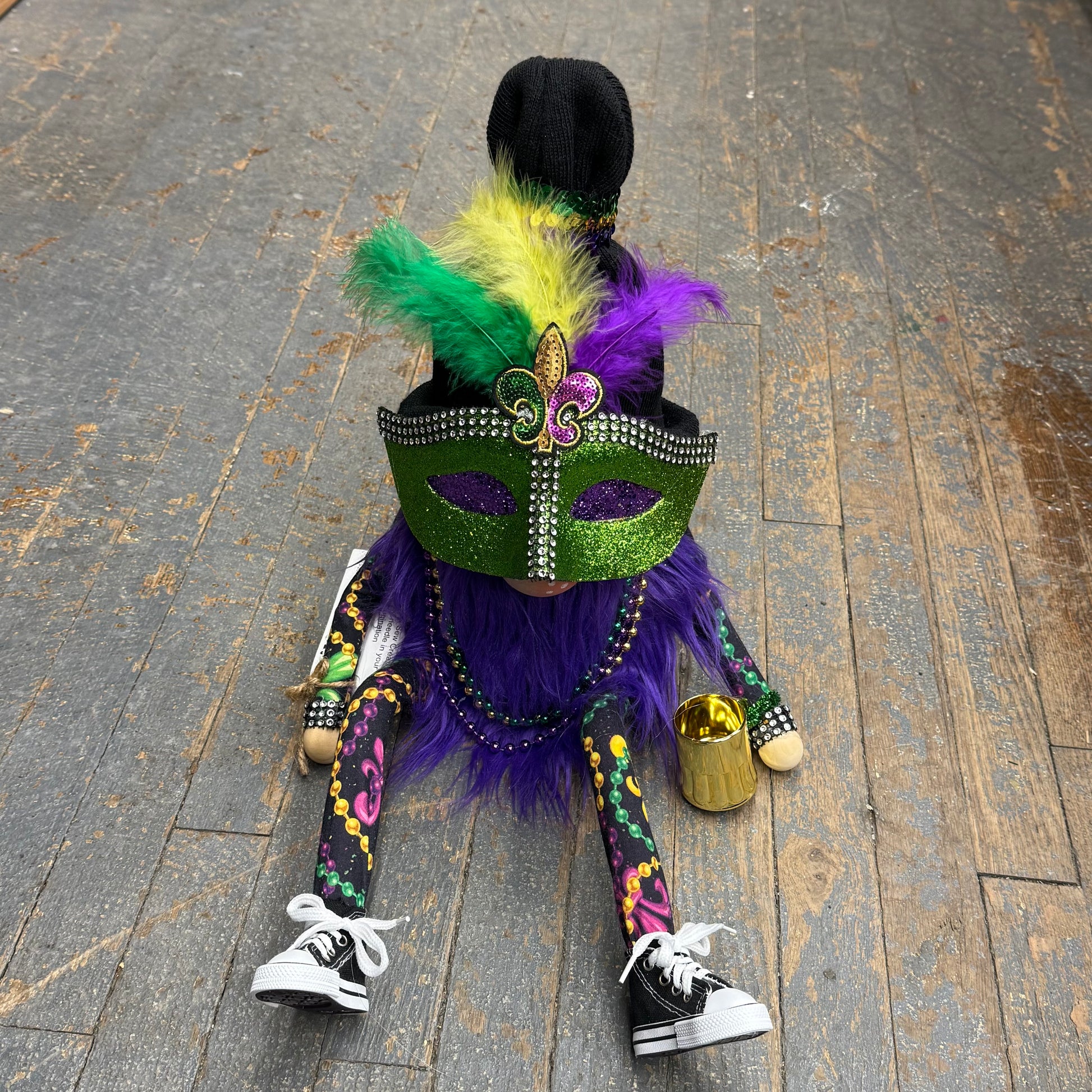 Gnome Holiday Mardi Gras Mask Shoes