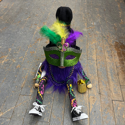 Gnome Holiday Mardi Gras Mask Shoes