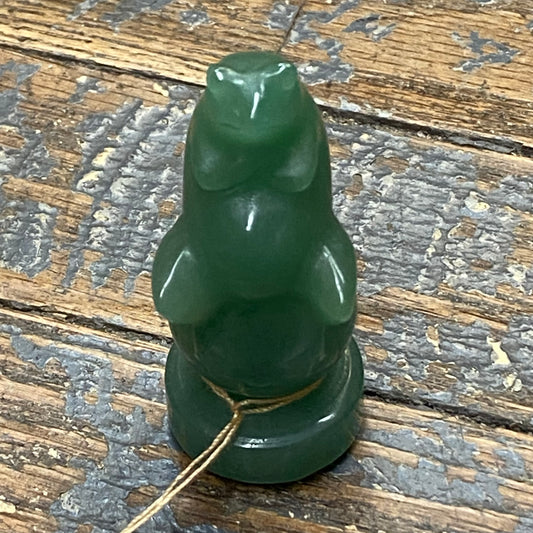 Frog Carving Solid Semiprecious Natural Gemstone Jade