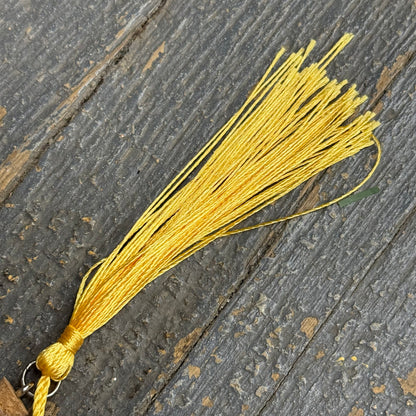 Mustard Seed Faith Tassel Bookmark Floral Cross Yellow