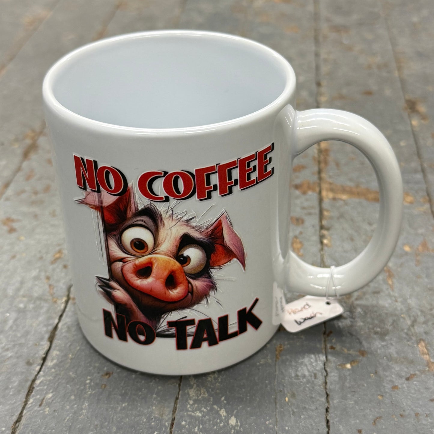 No Coffee No Talk 12oz Beverage Drink Coffee Mug White
