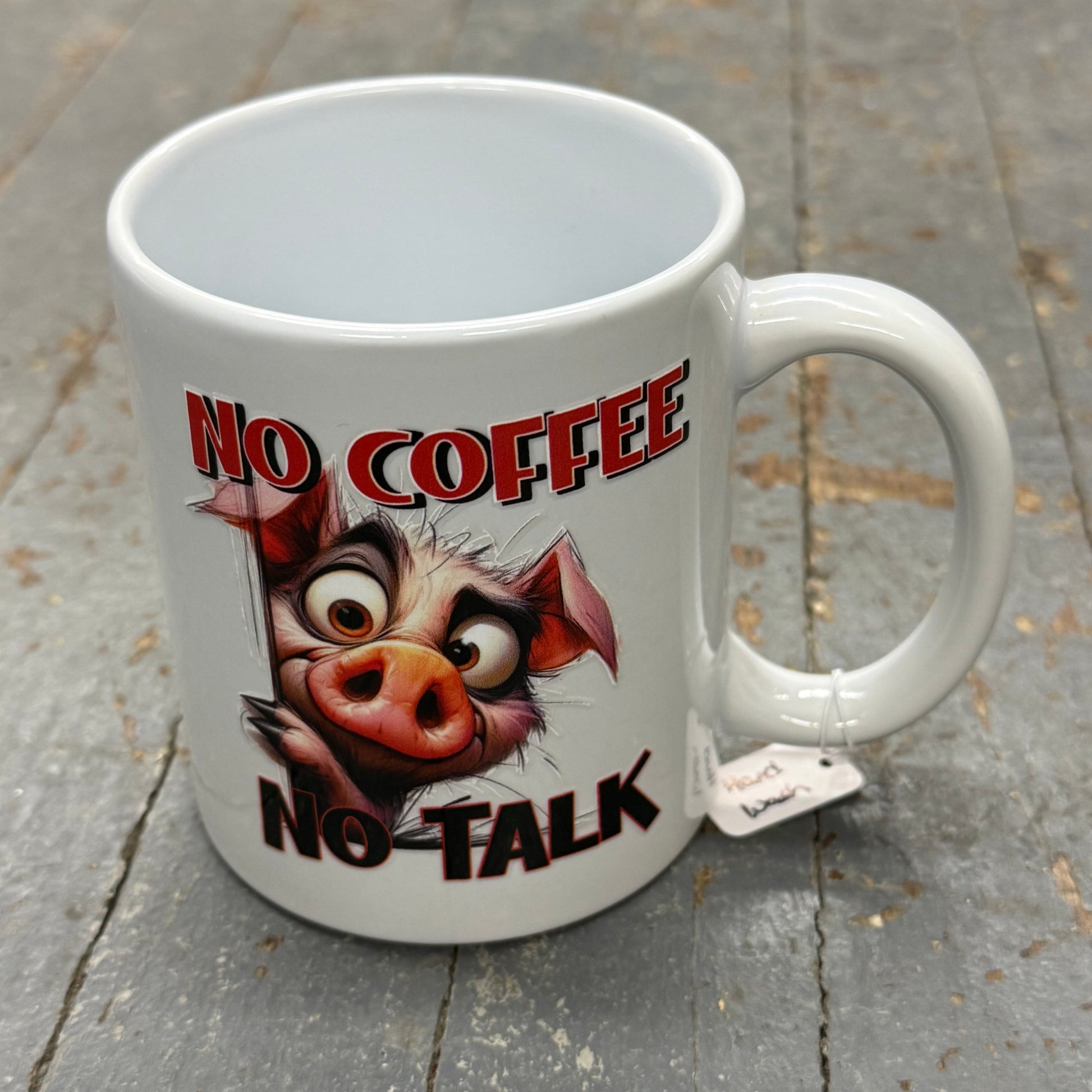 No Coffee No Talk 12oz Beverage Drink Coffee Mug White