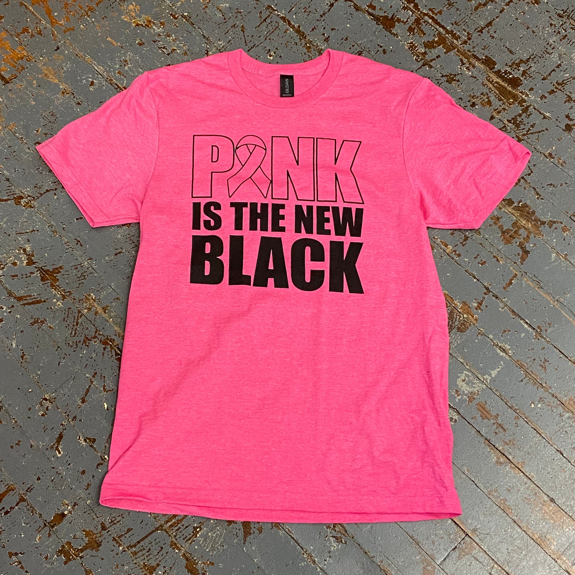 Pink New Black Pink Breast Cancer Graphic Designer Short Sleeve T-Shirt