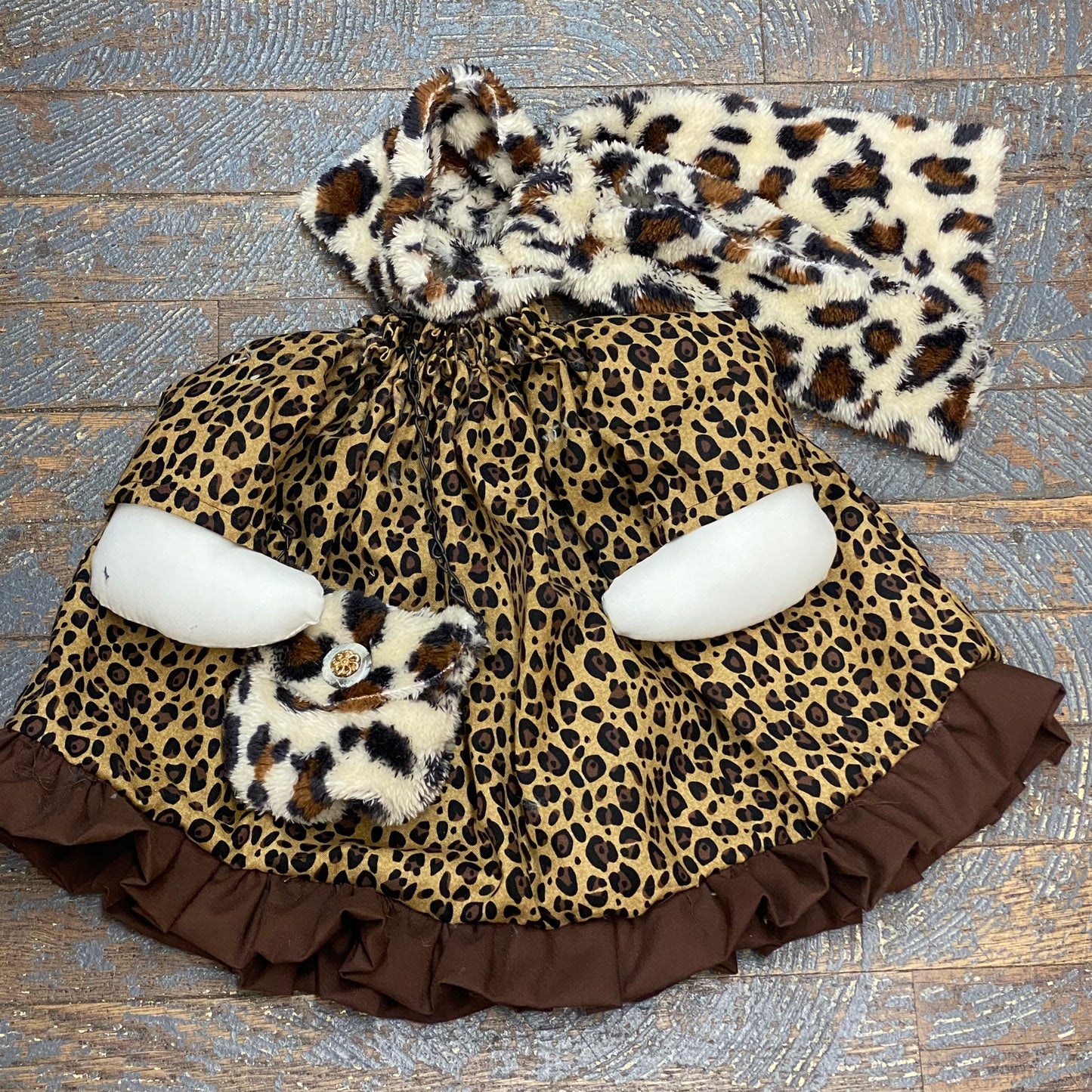 Goose Clothes Complete Holiday Goose Outfit Cheetah Leopard Diva Dress and Hat