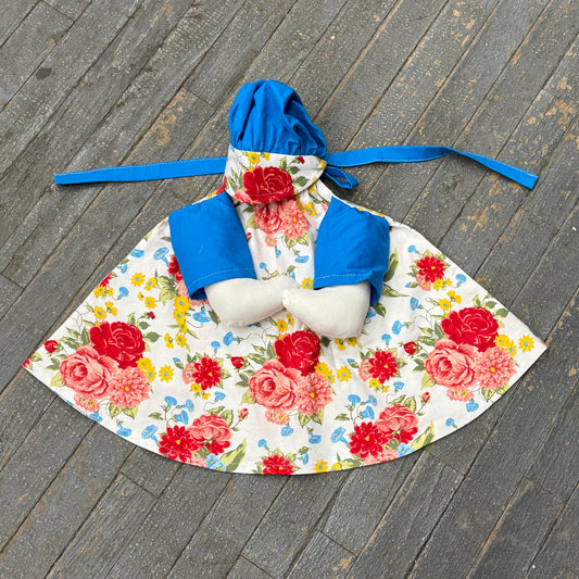 Goose Clothes Complete Holiday Goose Outfit Floral Dress and Hat Costume