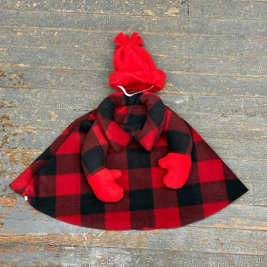 Clothes Complete Holiday Goose Outfit Christmas Sweater Winter Ski Mitten Dress and Hat Costume