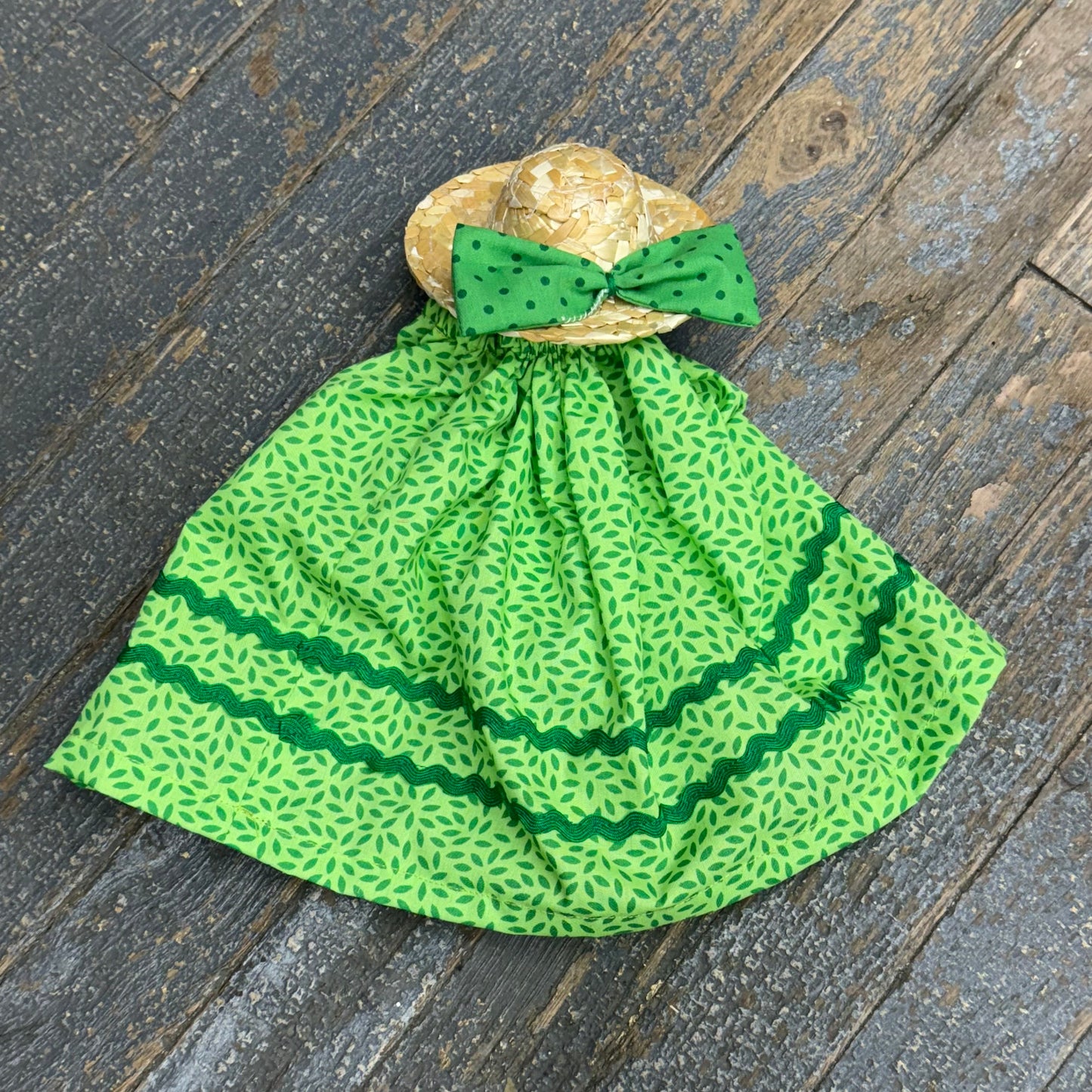 Goose Clothes 7" Complete Holiday Desk Goose Outfit Green Shades