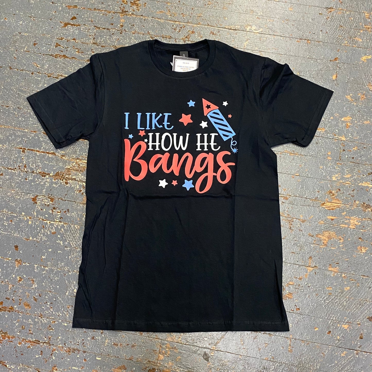 America Fireworks How He Bangs Graphic Designer Short Sleeve T-Shirt