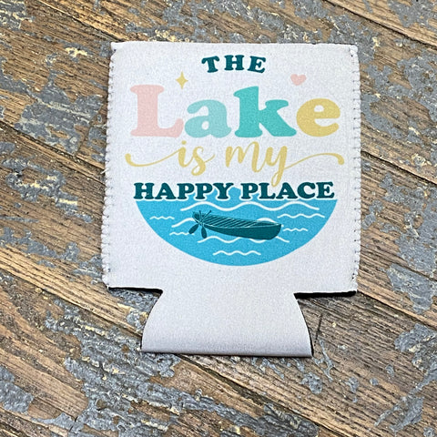 Can Hugger Coozie Drink Holder The Lake Is My Happy Place