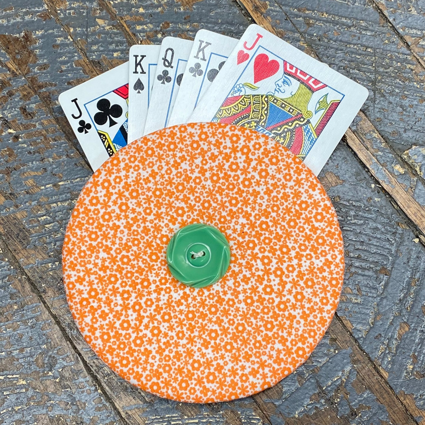 Card Game Playing Hand Card Holder Orange