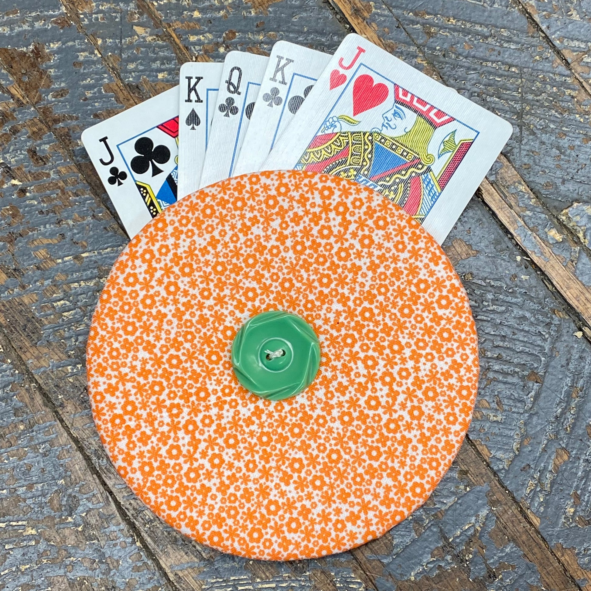 Card Game Playing Hand Card Holder Orange