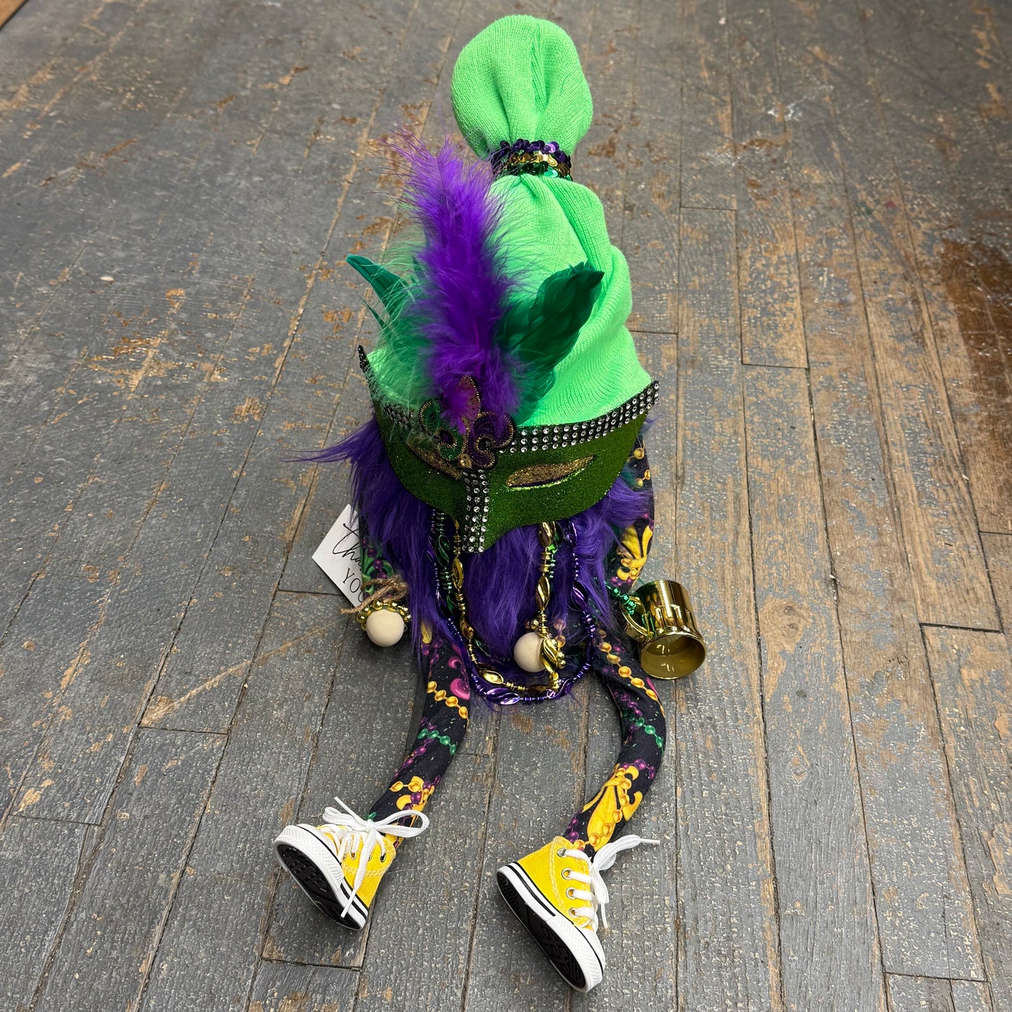 Gnome Holiday Mardi Gras Mask Shoes