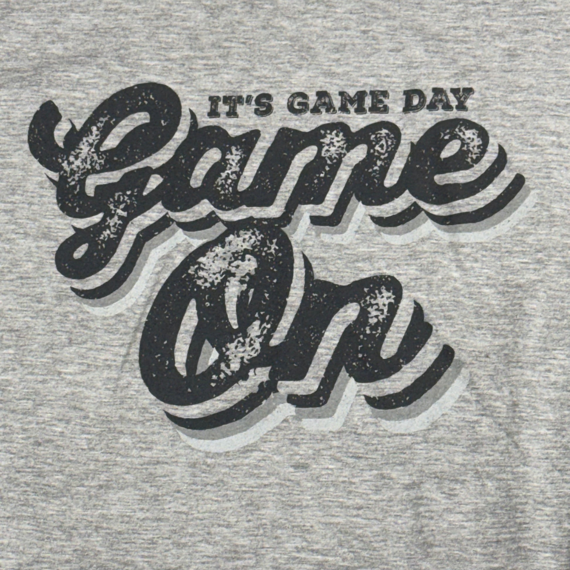 Game Day Game On Grey Graphic Designer Short Sleeve T-Shirt