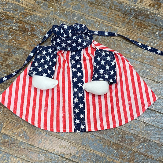 Goose Clothes Complete Holiday Goose Outfit American Flag Stripe Dress and Hat Costume