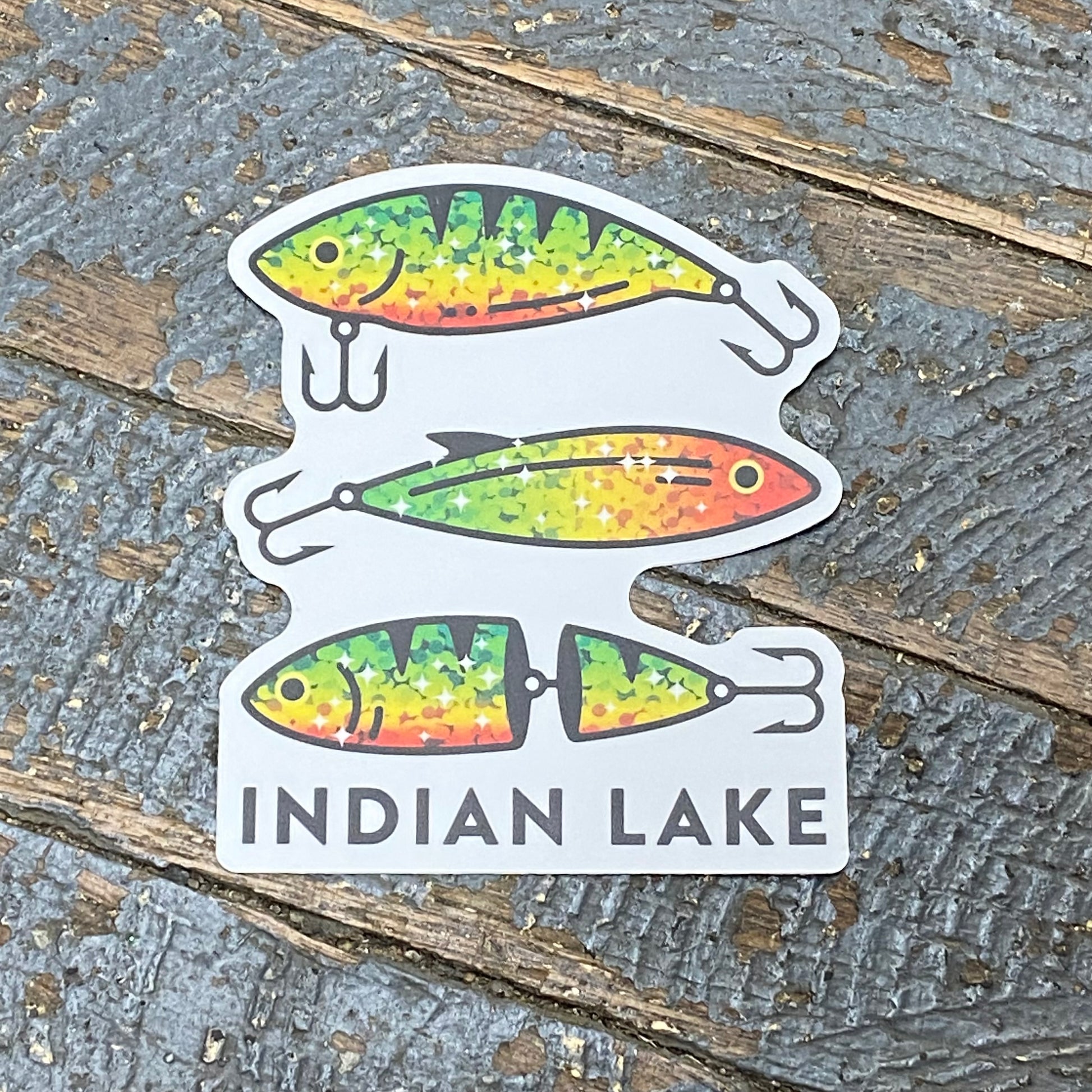 Fishing Lure Indian Lake Sticker Decal