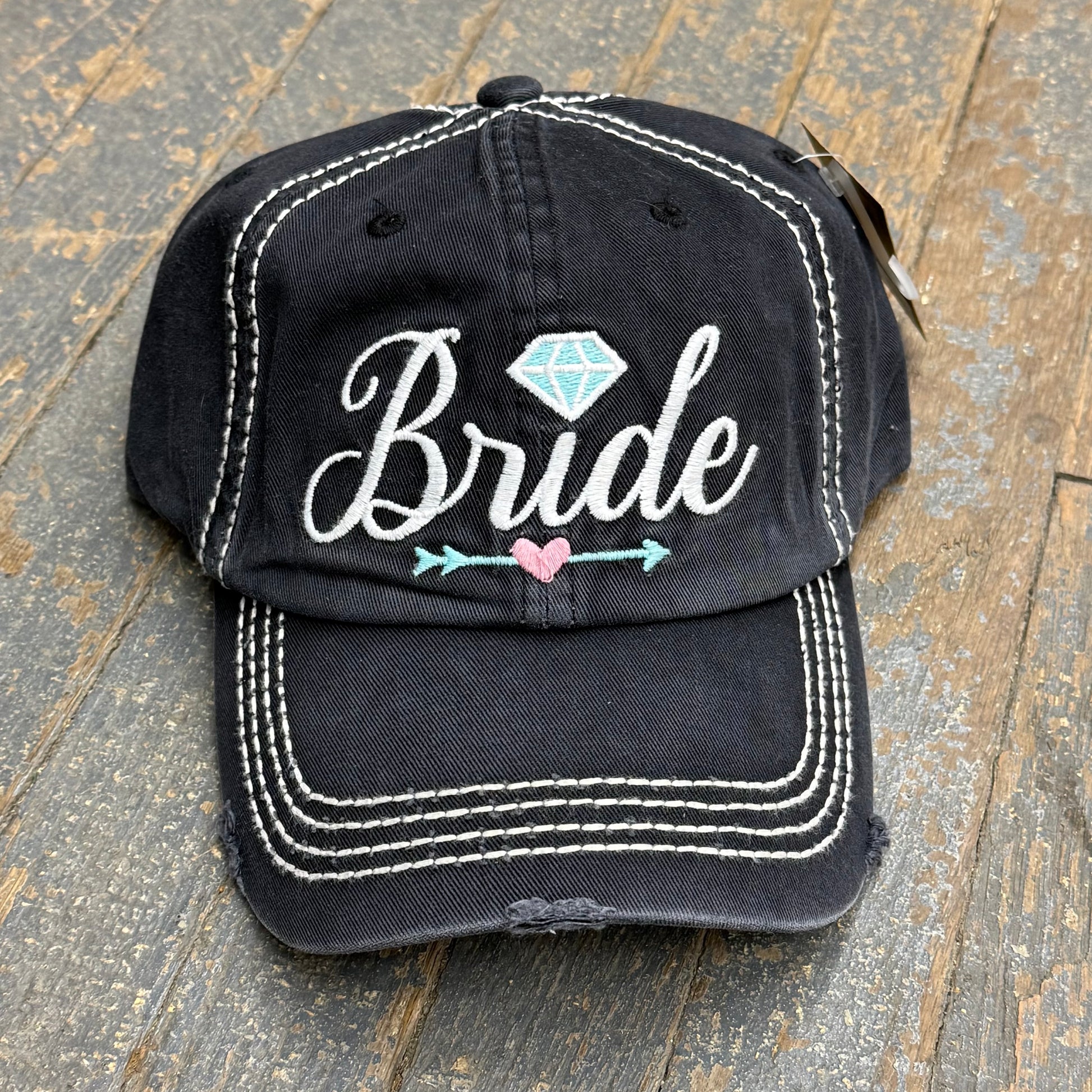 Bride Patch Rugged Black Embroidered Ball Cap