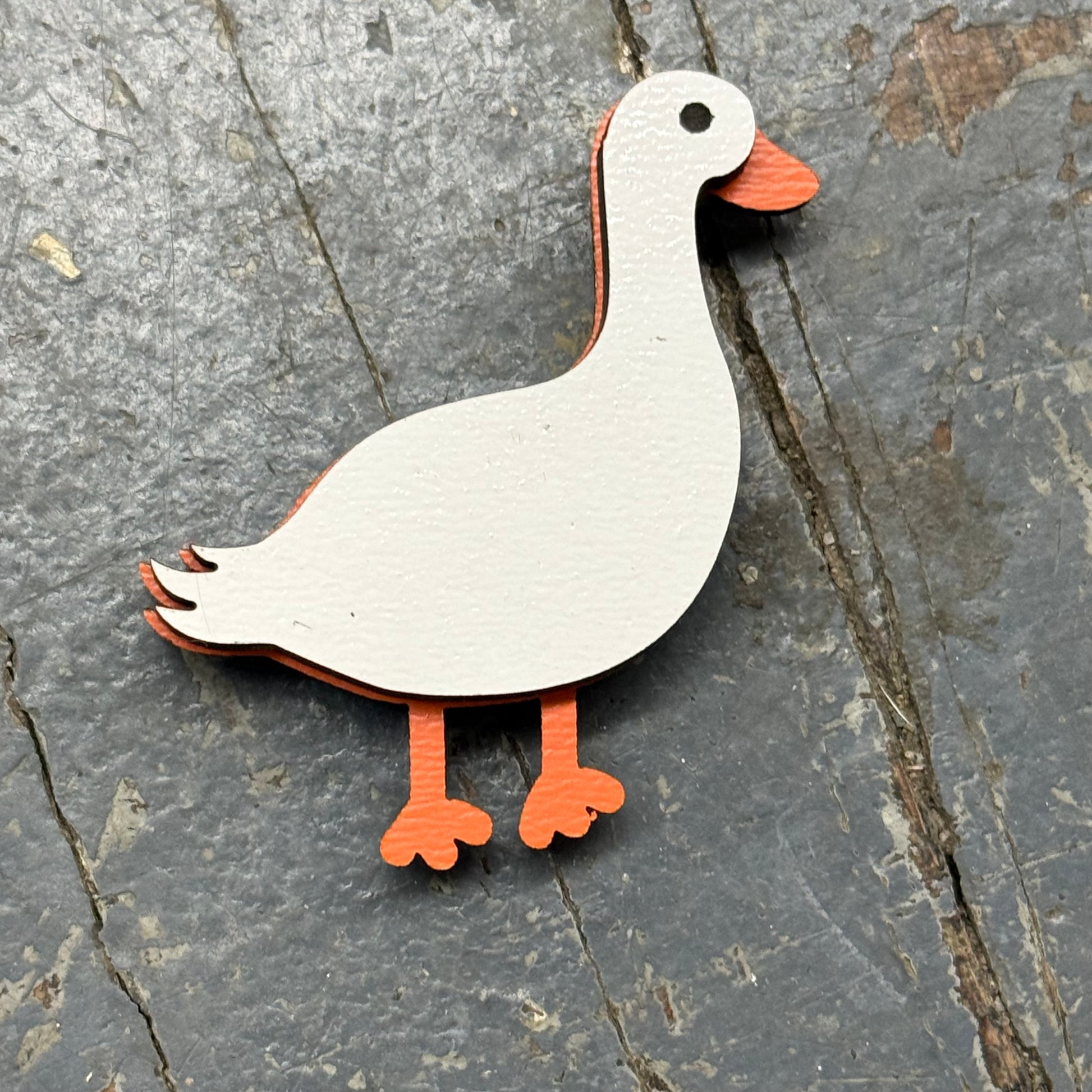 Goose Wood Engraved Magnet