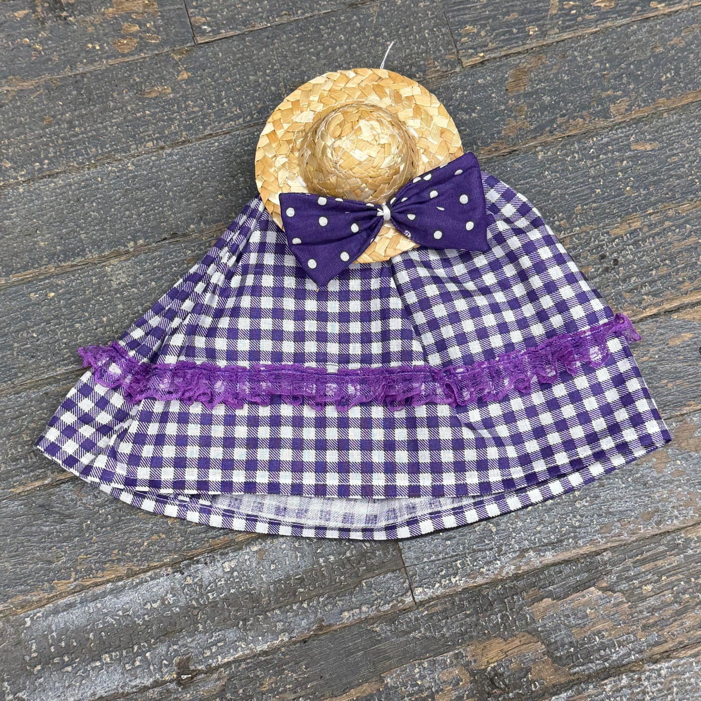 Goose Clothes 7" Complete Holiday Desk Goose Outfit Purple Shades
