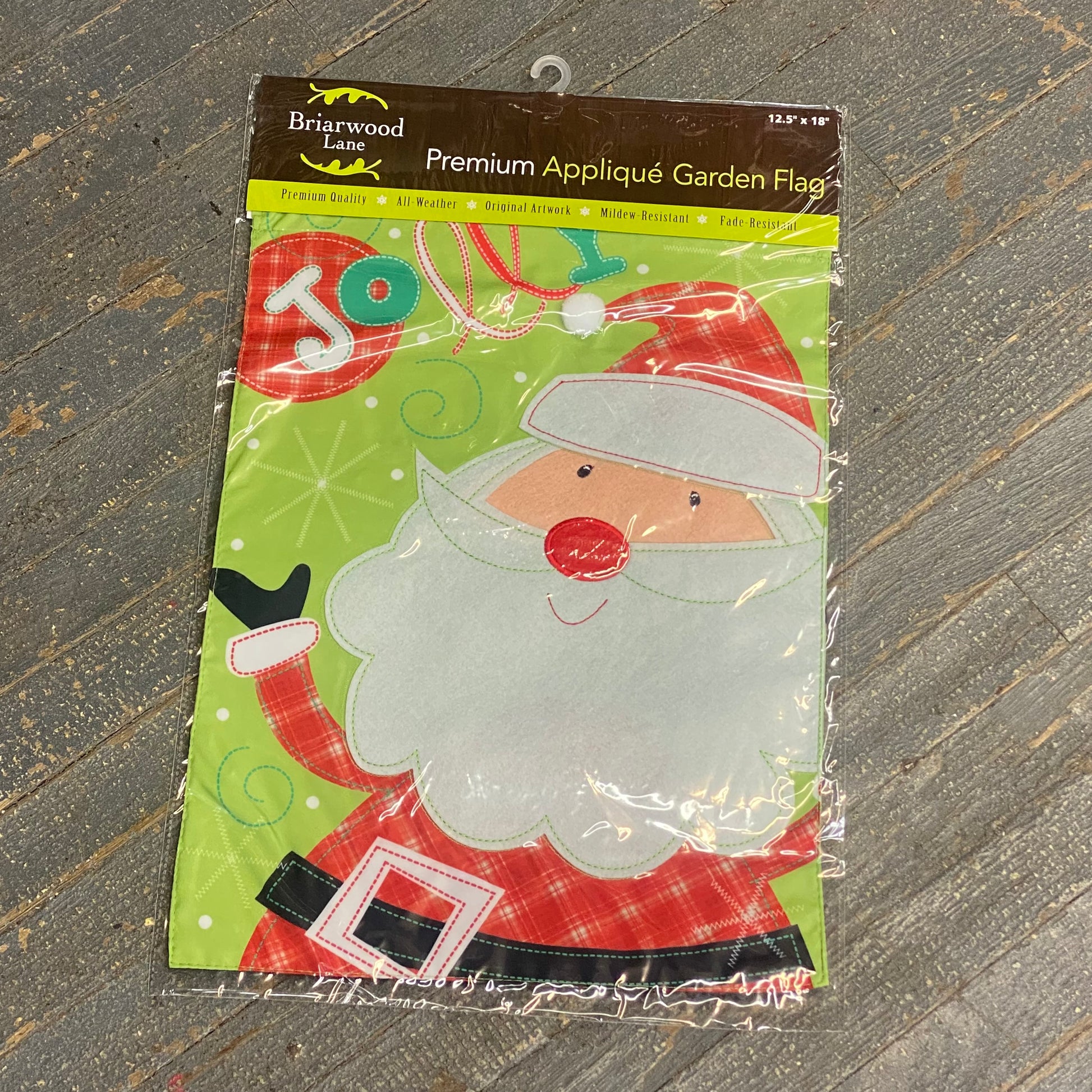 Christmas Jolly Santa Winter Holiday Garden Flag