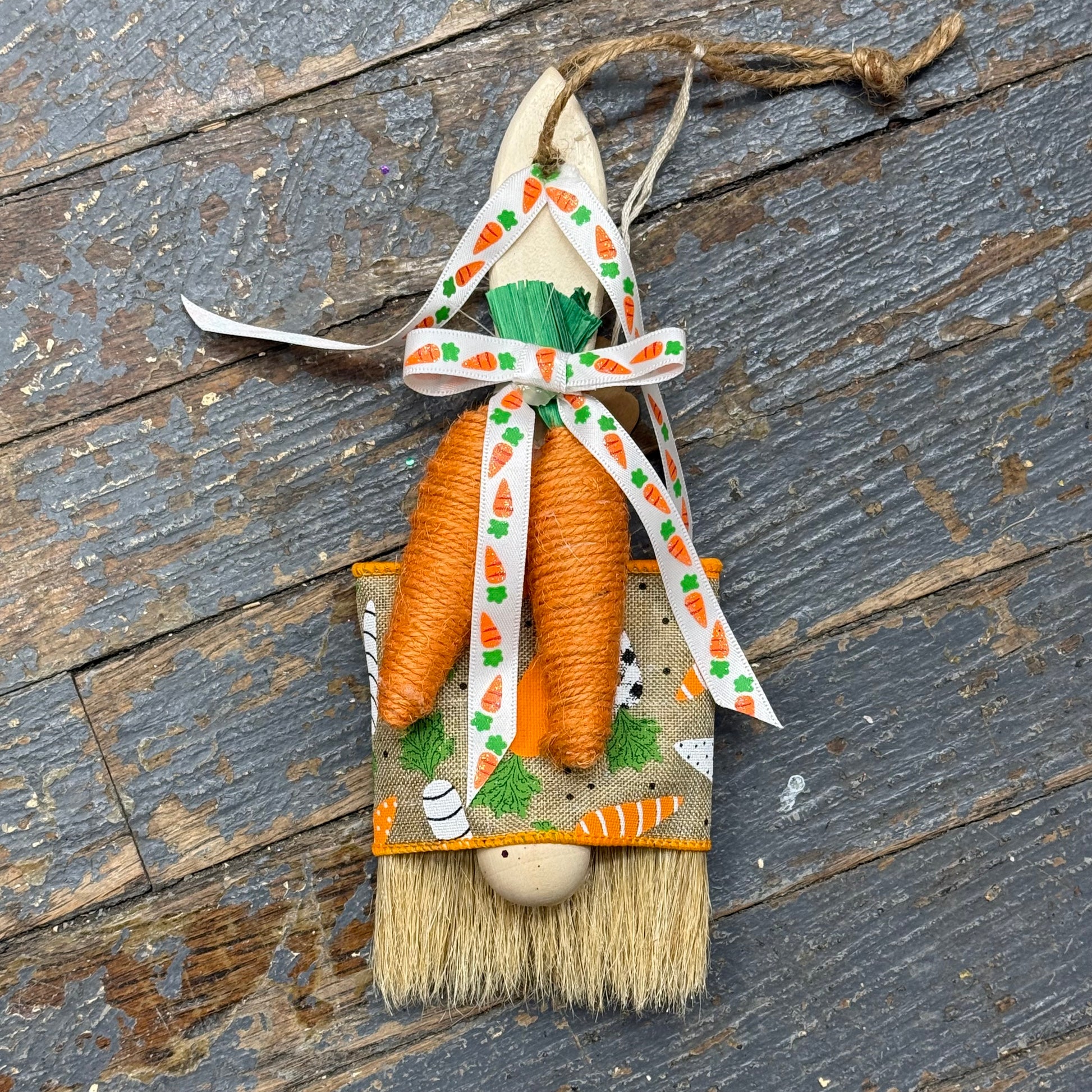 Crafty Paintbrush Gnome Holiday Easter Carrot