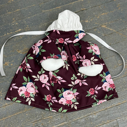 Goose Clothes Complete Holiday Goose Outfit Pink Rose Floral Dress and Hat Costume