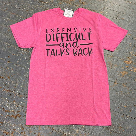 Expensive Difficult Talks Back Graphic Designer Short Sleeve T-Shirt