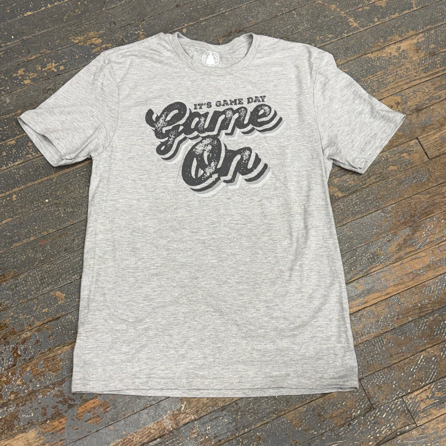 Game Day Game On Grey Graphic Designer Short Sleeve T-Shirt