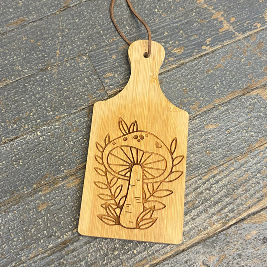 Laser Engraved Wood Cutting Board Mushroom