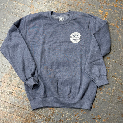 Holders Hideaway Lake Like Local Navy Long Sleeve Crew Neck Graphic Designer Tee