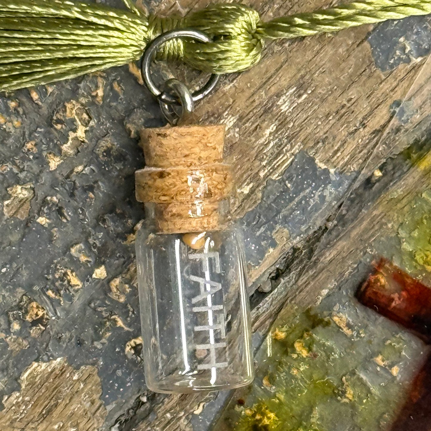 Mustard Seed Faith Tassel Bookmark Floral Cross