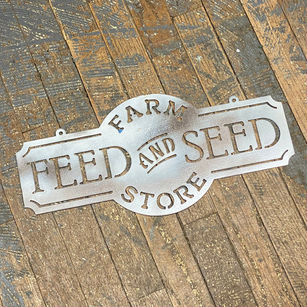 Farm Store Feed Seed Metal Sign Wall Hanger