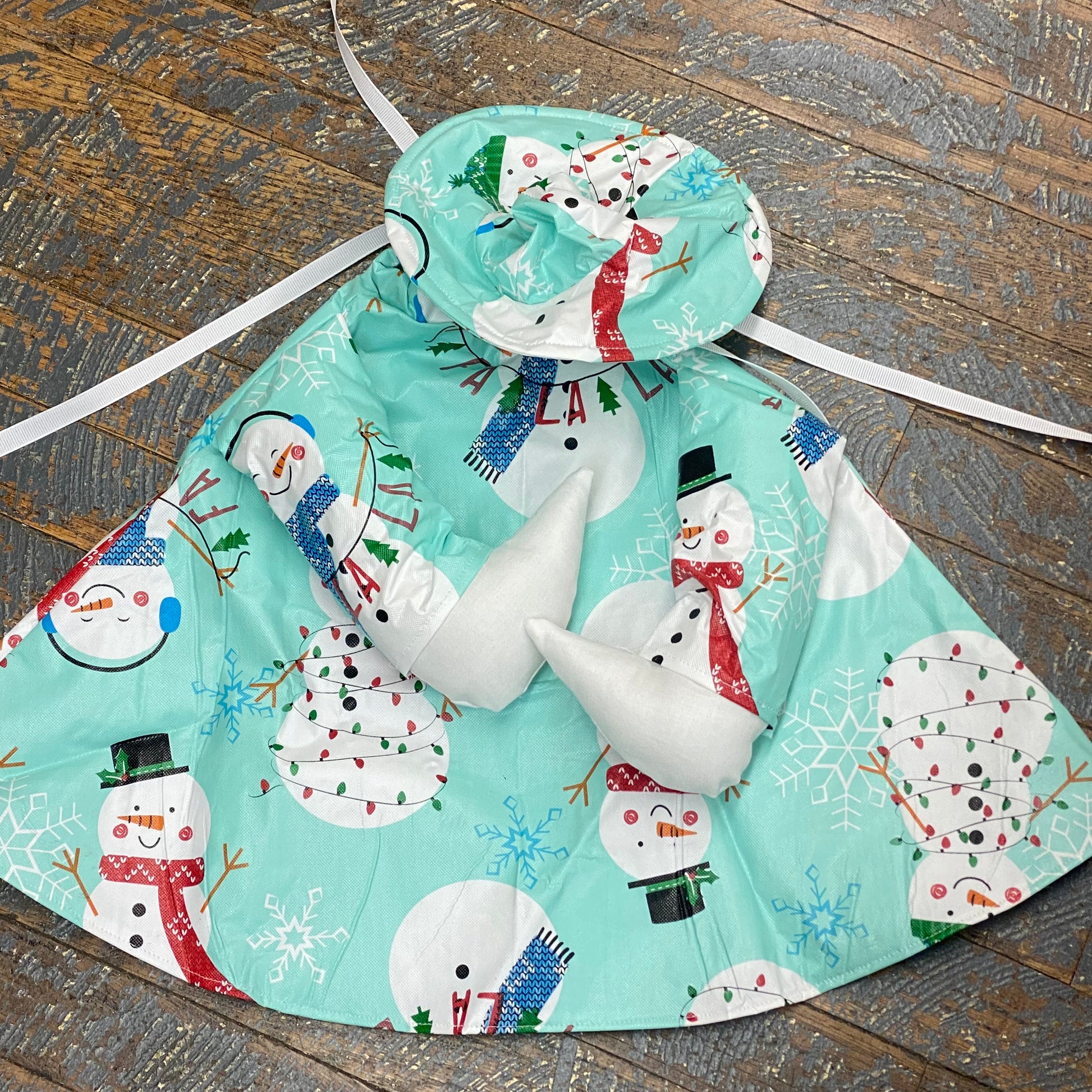 Goose Clothes Complete Holiday Goose Outfit Raincoat Snowman Dress and Hat Costume